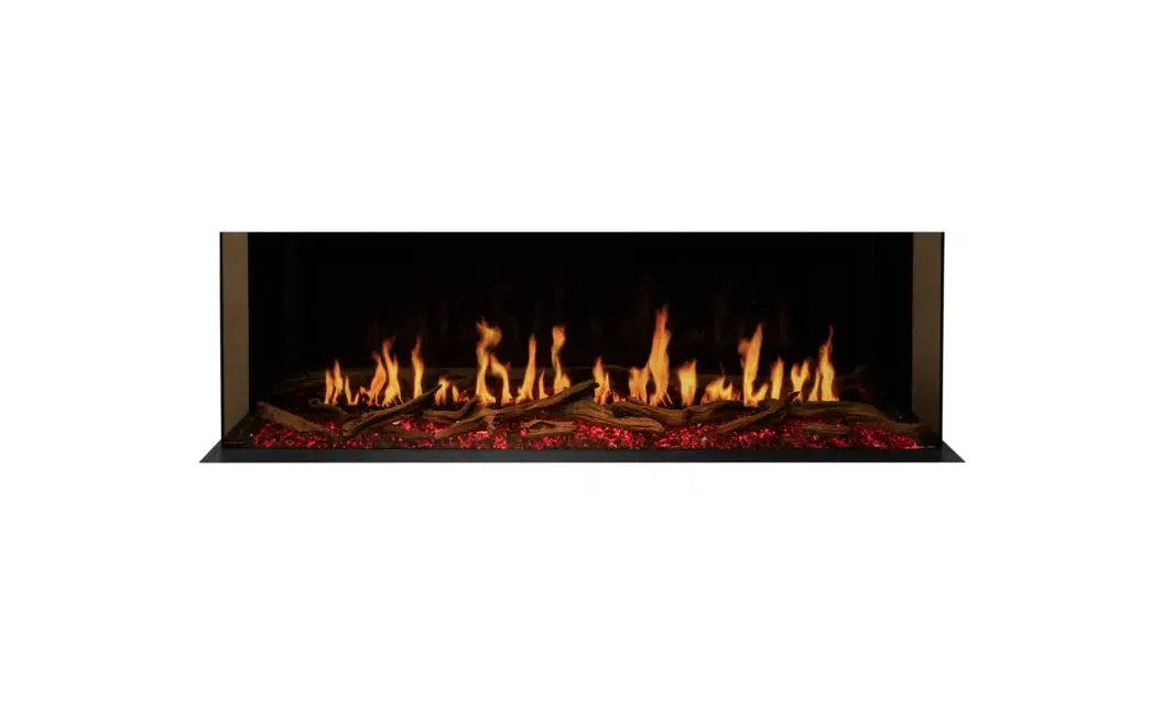 EcoSmart Fire Motion 60" Black Left Corner Electric Fireplace by MAD Design Group