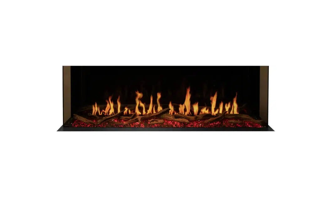 EcoSmart Fire Motion 60" Black Right Corner Electric Fireplace by MAD Design Group