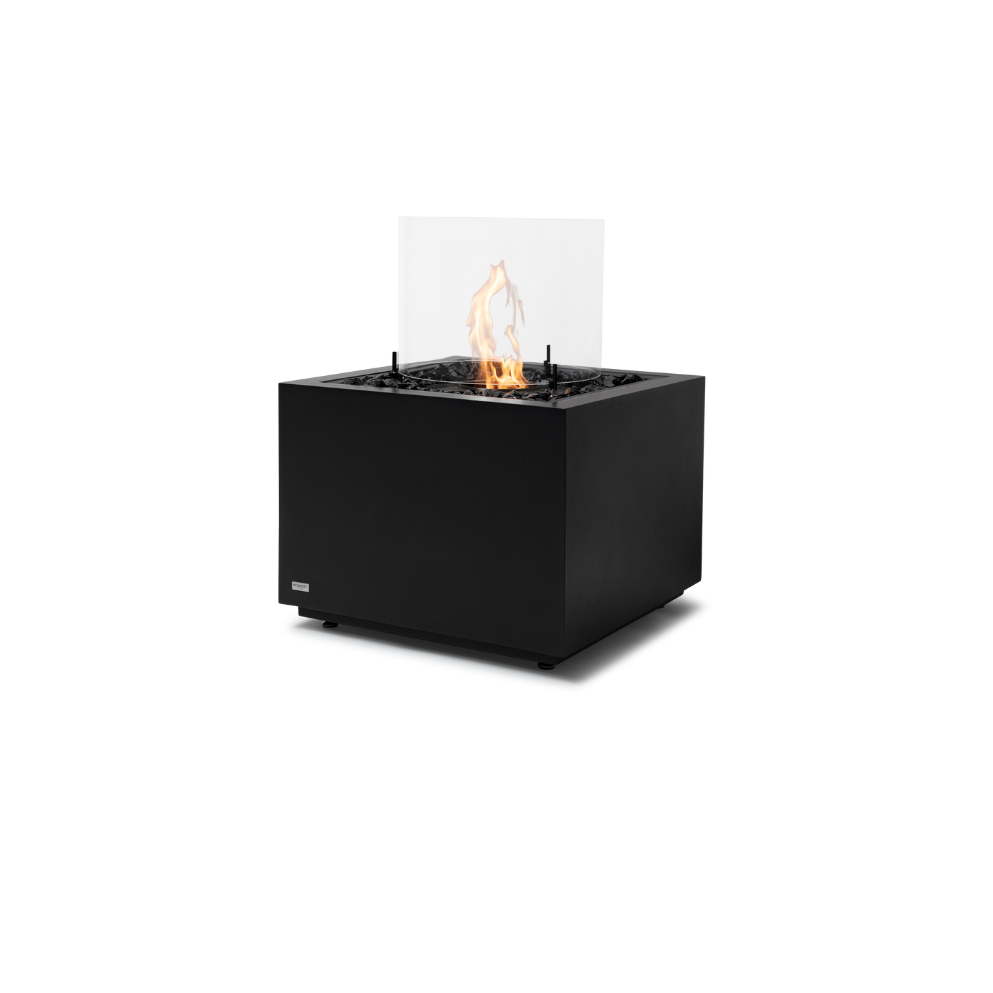 EcoSmart Fire Sidecar 24" Graphite Freestanding Indoor Fire Table with Black Burner by MAD Design Group