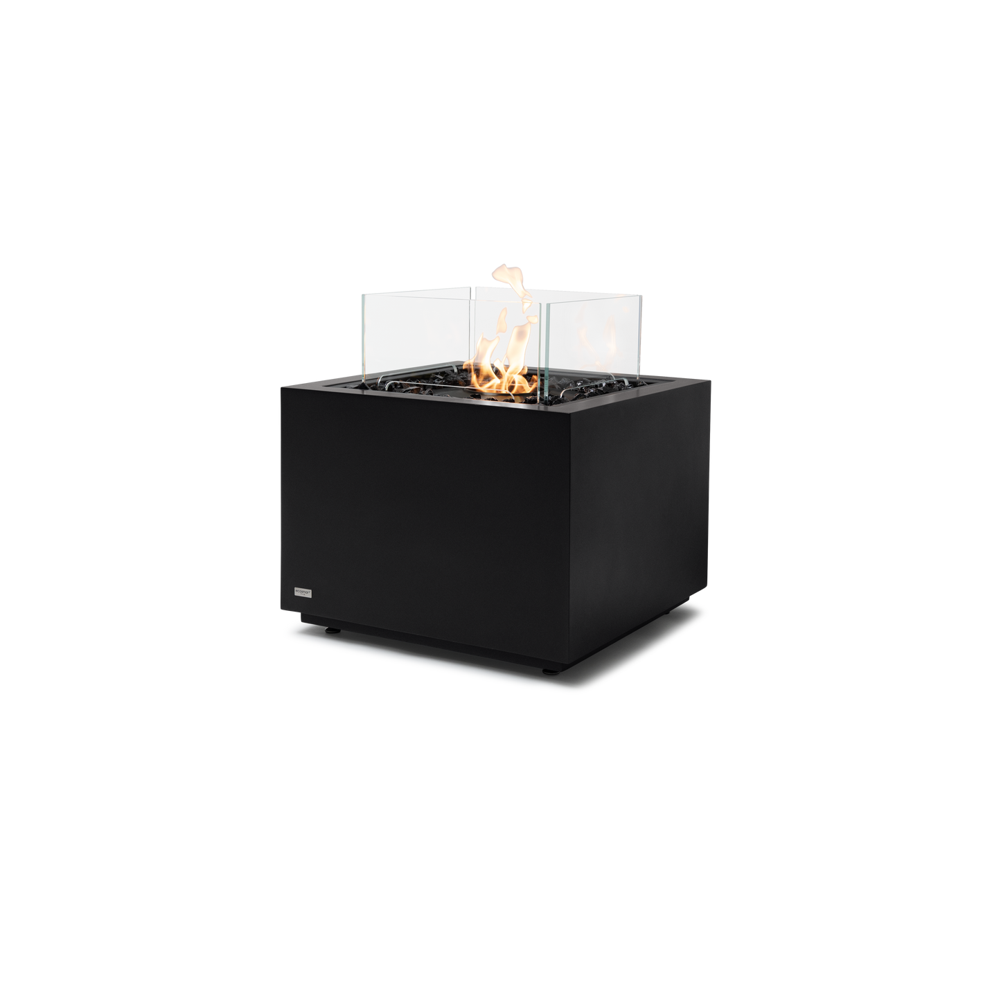 EcoSmart Fire Sidecar 24" Graphite Freestanding Indoor Fire Table with Black Burner by MAD Design Group