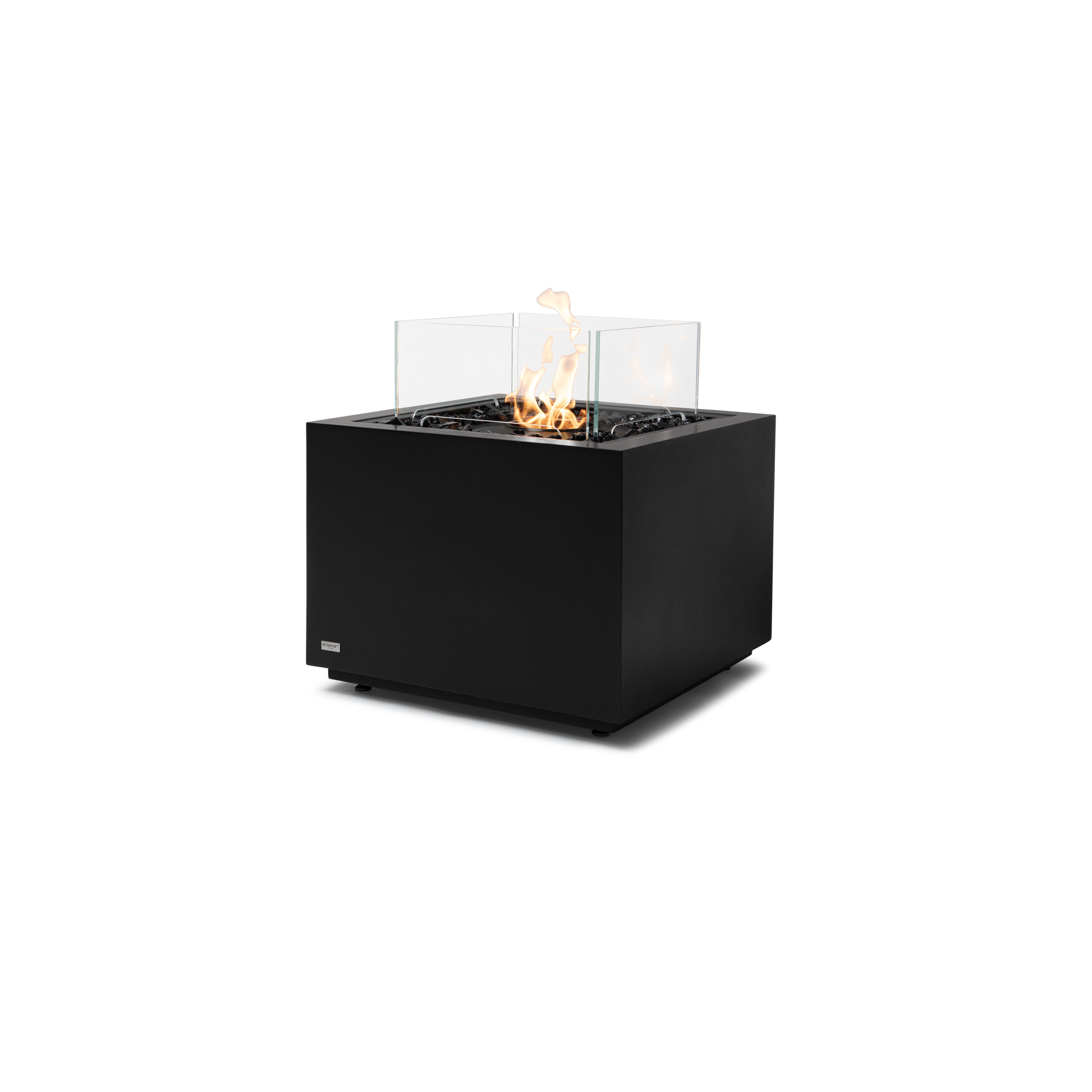 EcoSmart Fire Sidecar 24" Graphite Freestanding Outdoor Fire Table with Black Burner by MAD Design Group
