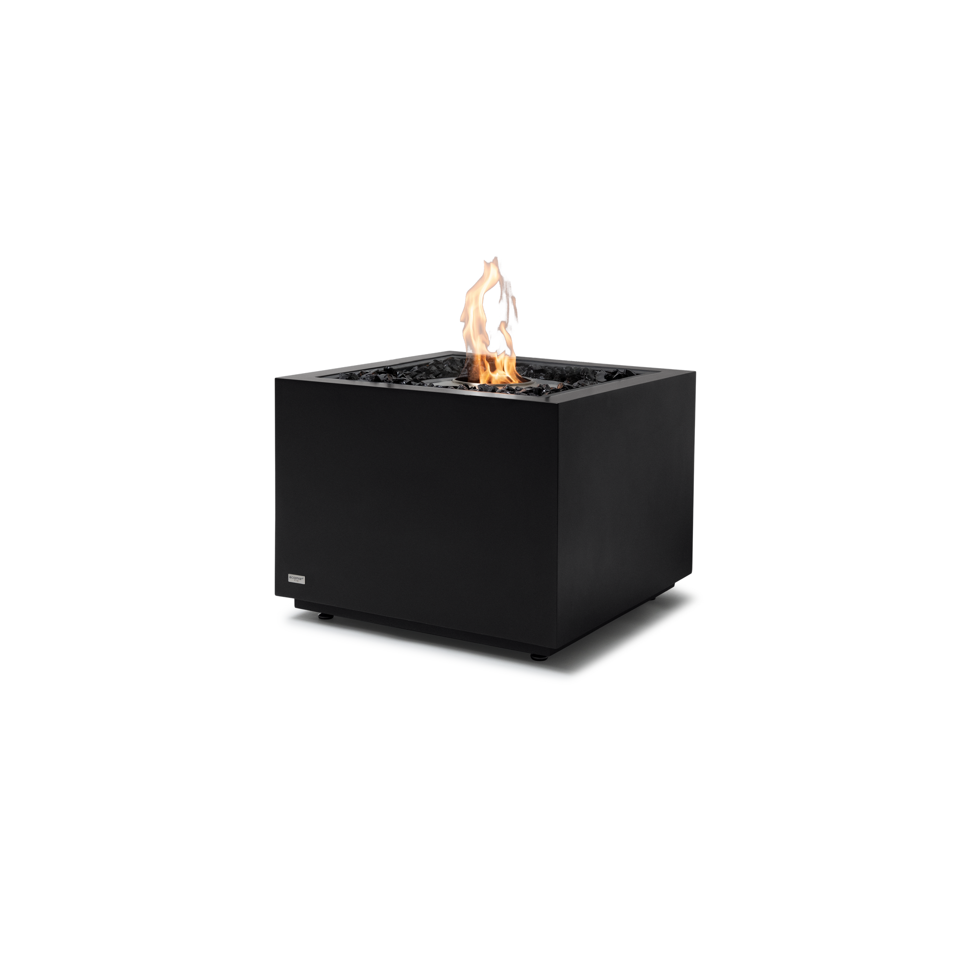 EcoSmart Fire Sidecar 24" Graphite Freestanding Outdoor Fire Table with Stainless Steel Burner by MAD Design Group