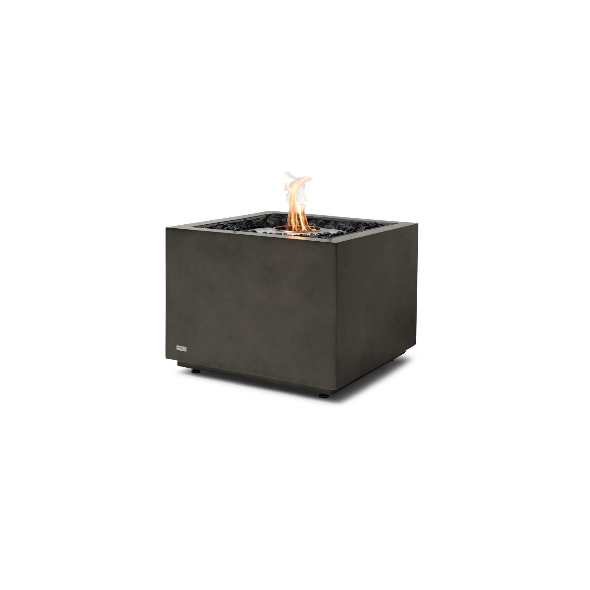 EcoSmart Fire Sidecar 24" Natural Freestanding Indoor Fire Table with Stainless Steel Burner by MAD Design Group
