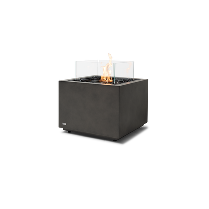 EcoSmart Fire Sidecar 24" Natural Freestanding Outdoor Fire Table with Black Burner by MAD Design Group
