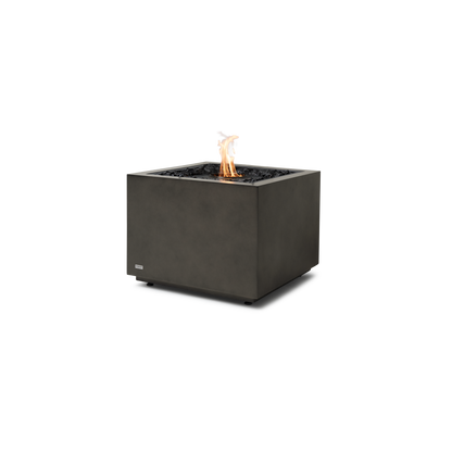 EcoSmart Fire Sidecar 24" Natural Freestanding Outdoor Fire Table with Black Burner by MAD Design Group