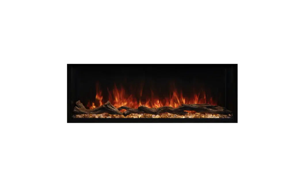 EcoSmart Fire Switch 44" Black Single Sided Electric Fireplace by MAD Design Group