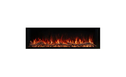 EcoSmart Fire Switch 56" Black Single Sided Electric Fireplace by MAD Design Group