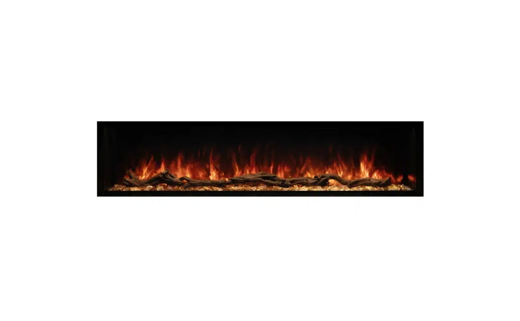 EcoSmart Fire Switch 68" Black Single Sided Electric Fireplace by MAD Design Group