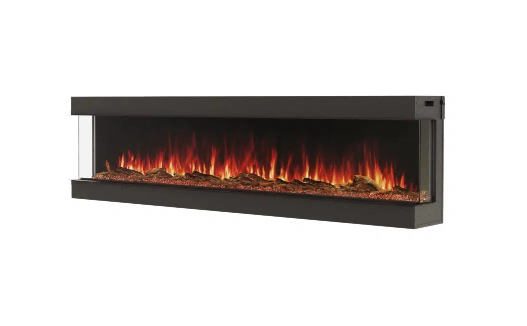 EcoSmart Fire Switch 96" Black Bay Electric Fireplace by MAD Design Group