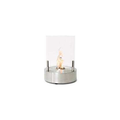 EcoSmart Fire T-Lite 3 18" Stainless Steel Freestanding Designer Fireplace with Stainless Steel Burner by MAD Design Group