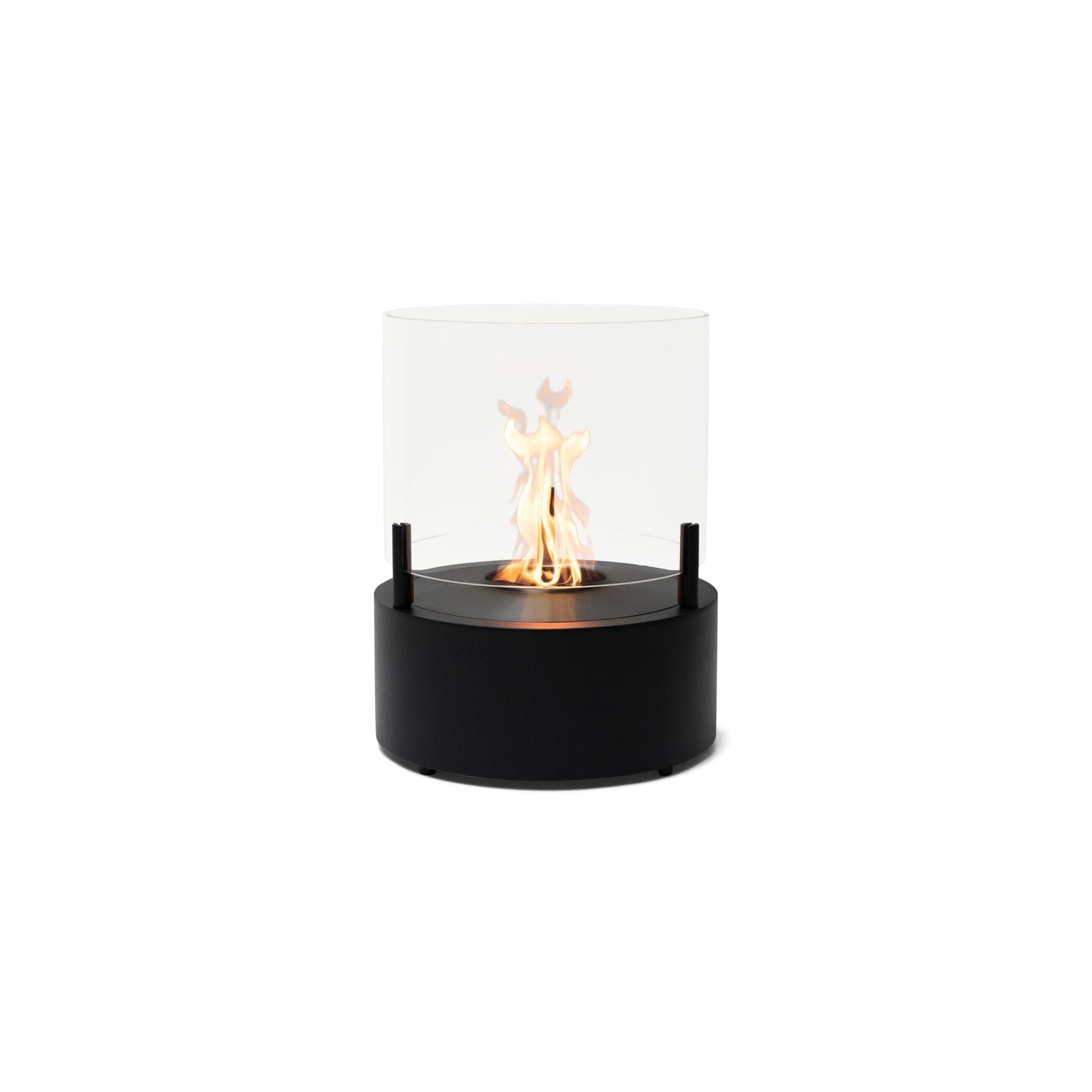 EcoSmart Fire T-Lite 8 21" Black Freestanding Designer Fireplace with Black Burner by MAD Design Group