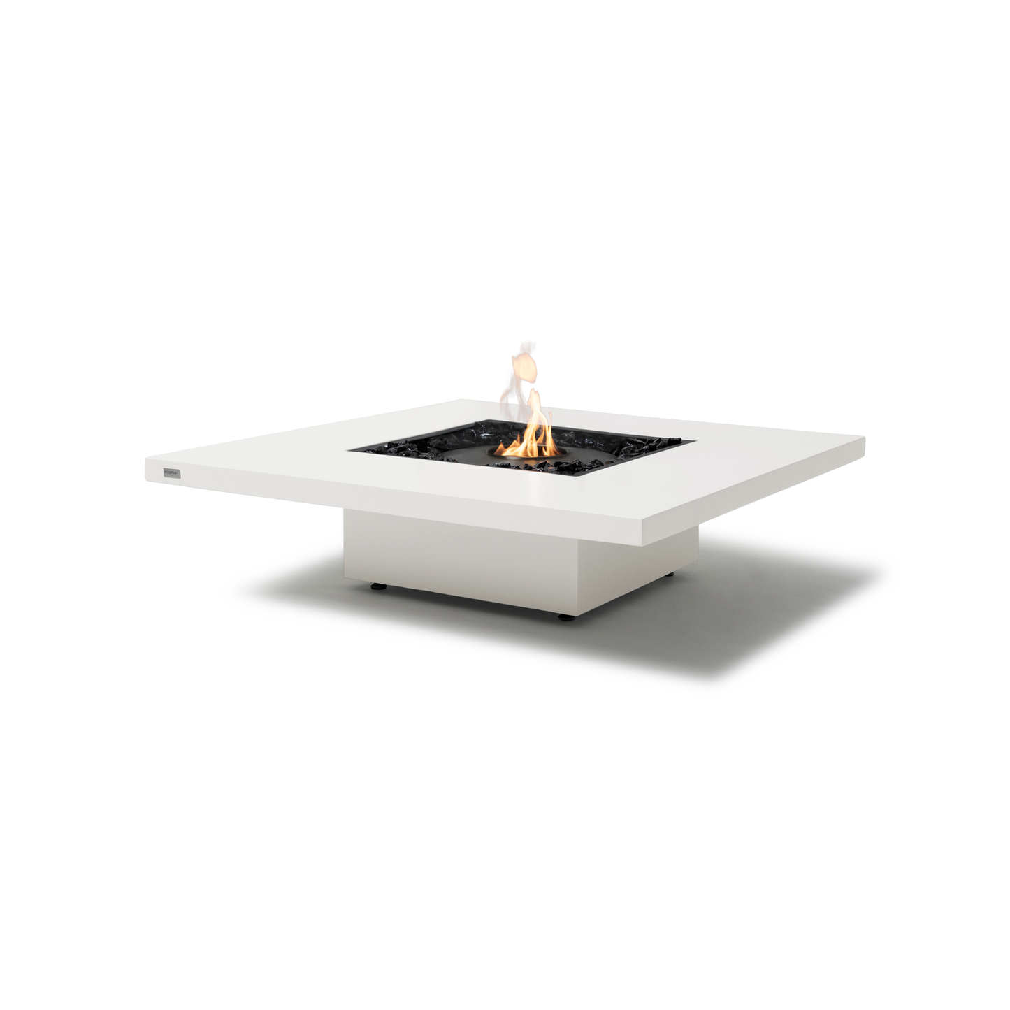 EcoSmart Fire Vertigo 40" Bone Freestanding Indoor Fire Table with Black Burner by MAD Design Group