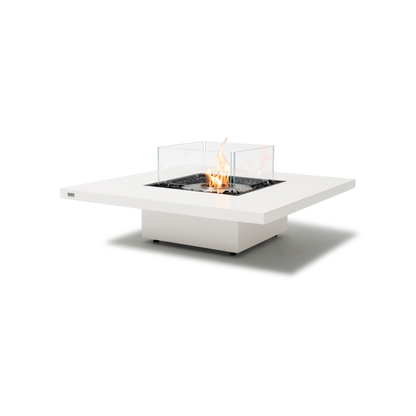 EcoSmart Fire Vertigo 40" Bone Freestanding Indoor Fire Table with Stainless Steel Burner by MAD Design Group