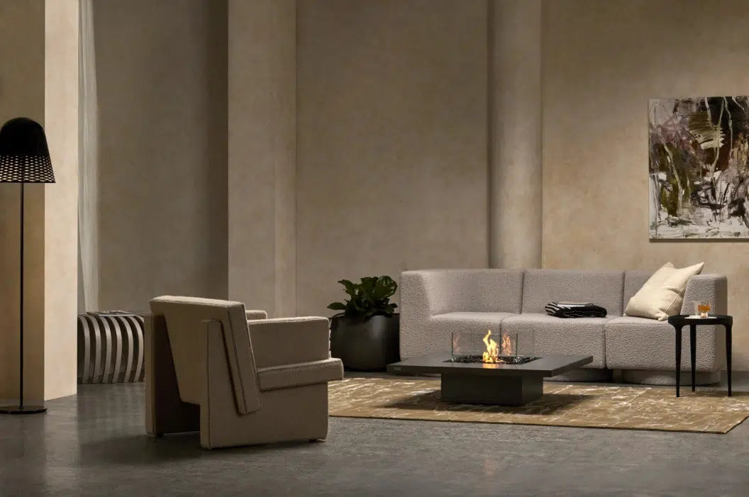 EcoSmart Fire Vertigo 40" Graphite Freestanding Outdoor Fire Table with Black Burner by MAD Design Group