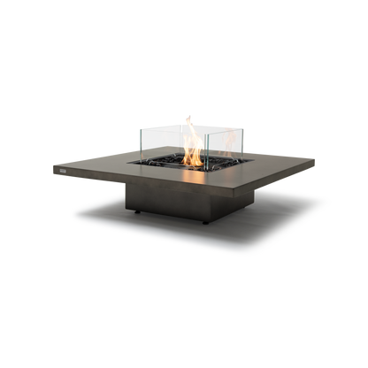 EcoSmart Fire Vertigo 40" Natural Freestanding Indoor Fire Table with Black Burner by MAD Design Group