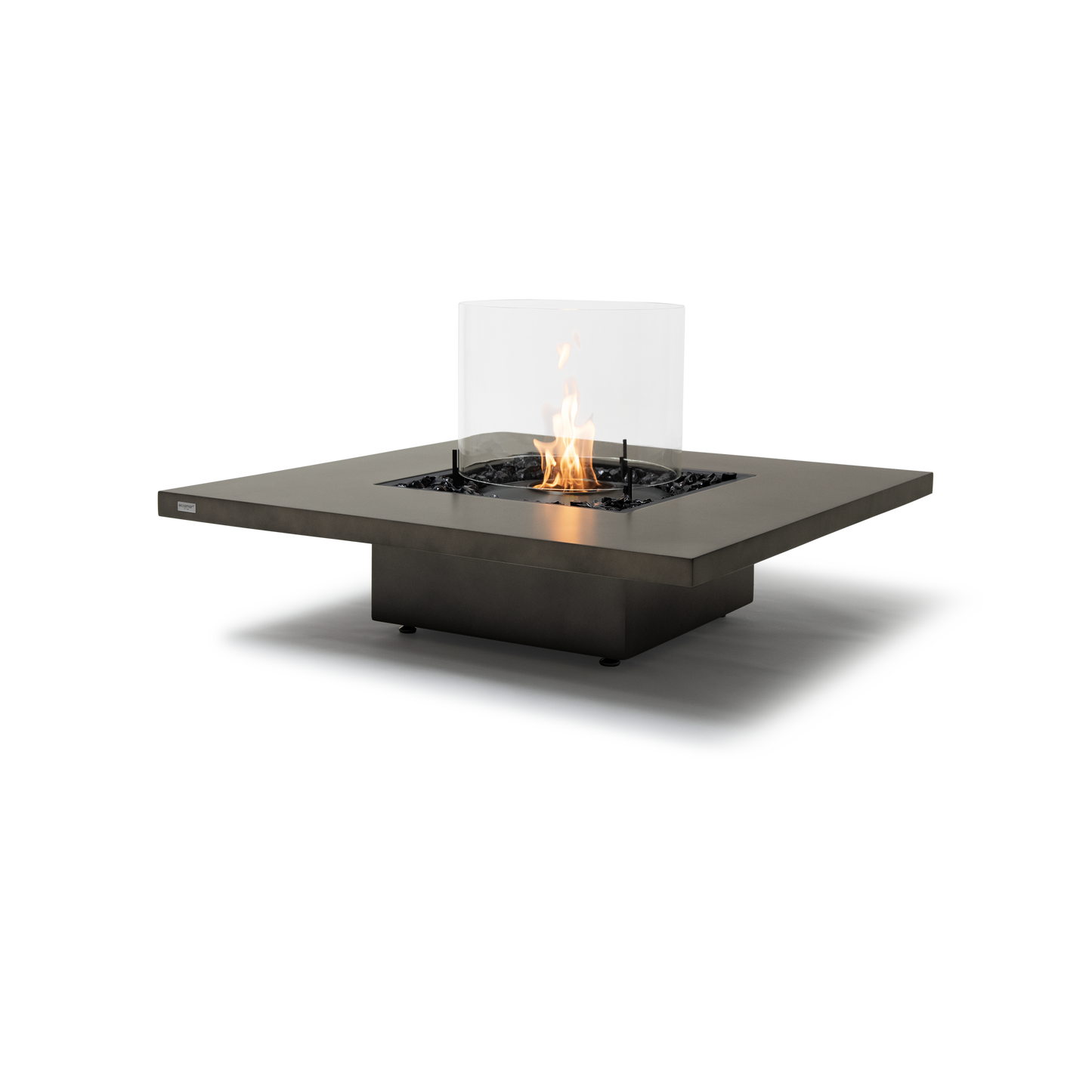 EcoSmart Fire Vertigo 40" Natural Freestanding Indoor Fire Table with Black Burner by MAD Design Group