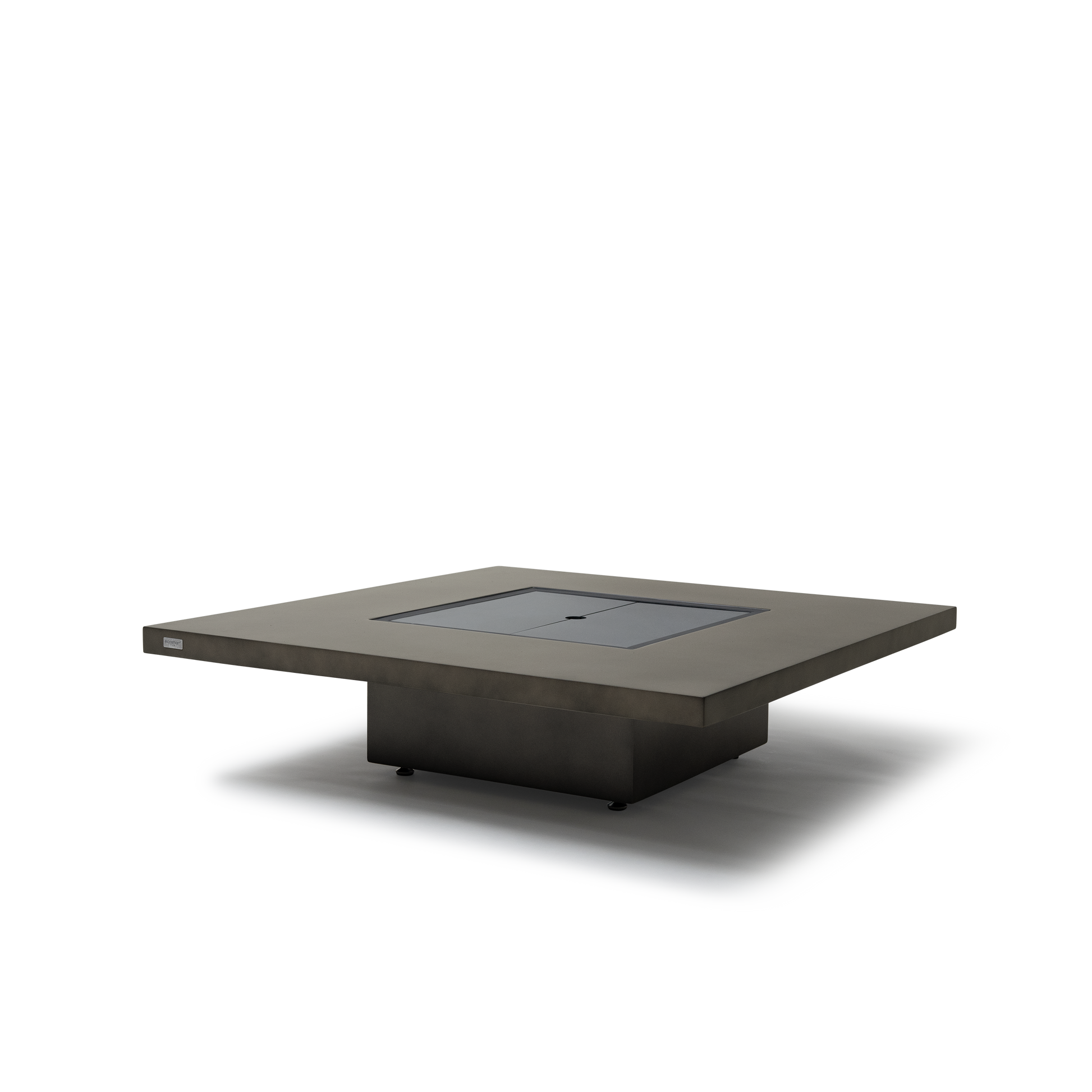 EcoSmart Fire Vertigo 40" Natural Freestanding Indoor Fire Table with Black Burner by MAD Design Group