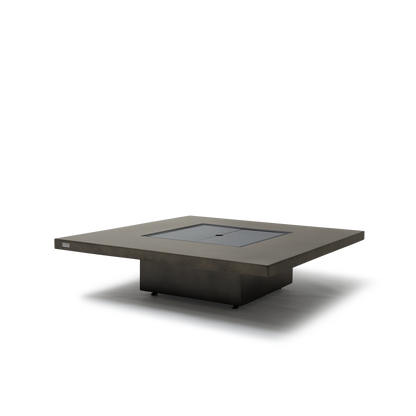 EcoSmart Fire Vertigo 40" Natural Freestanding Indoor Fire Table with Black Burner by MAD Design Group