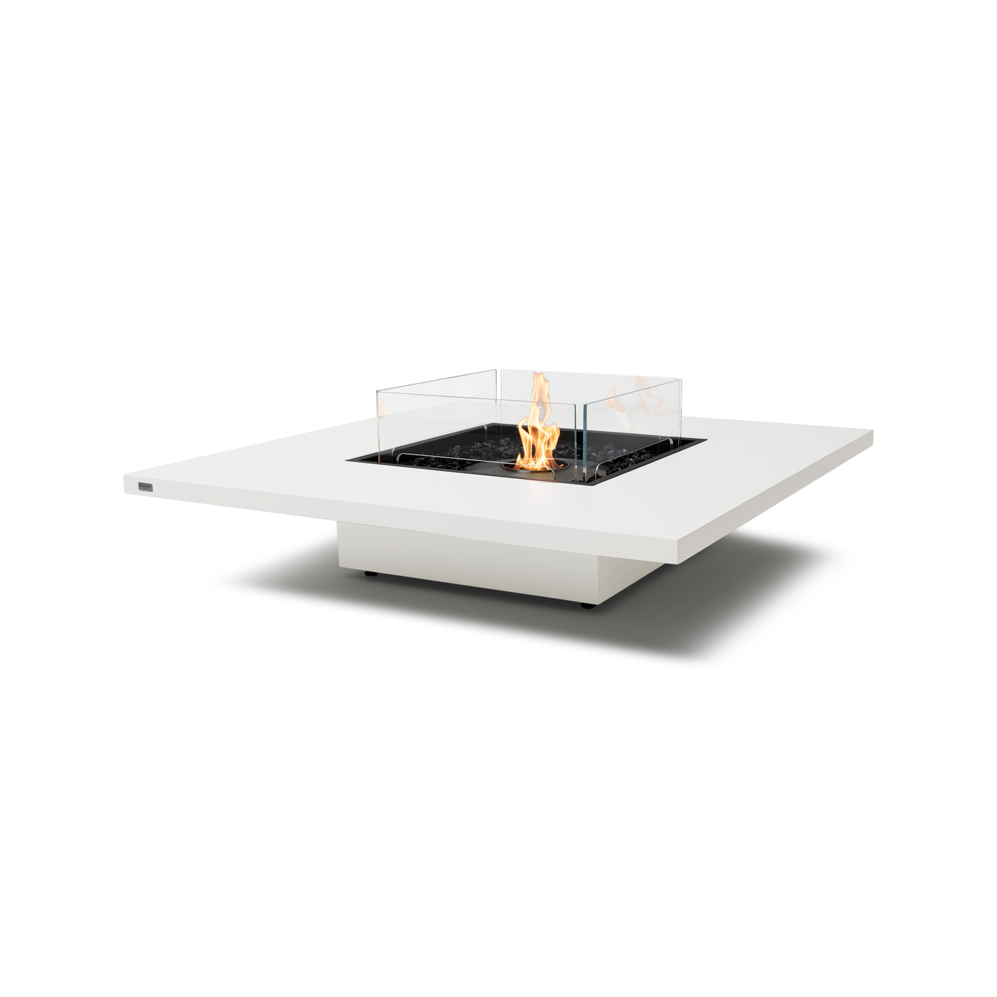 EcoSmart Fire Vertigo 50" Bone Freestanding Indoor Fire Table with Black Burner by MAD Design Group