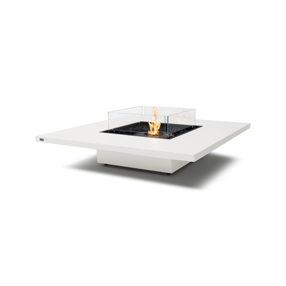 EcoSmart Fire Vertigo 50" Bone Freestanding Indoor Fire Table with Black Burner by MAD Design Group
