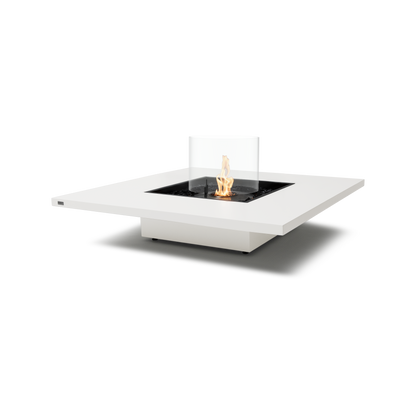 EcoSmart Fire Vertigo 50" Bone Freestanding Indoor Fire Table with Black Burner by MAD Design Group