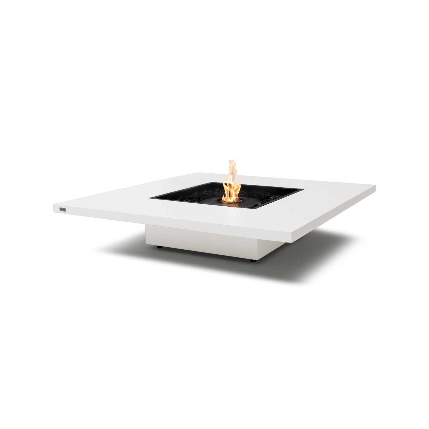 EcoSmart Fire Vertigo 50" Bone Freestanding Indoor Fire Table with Black Burner by MAD Design Group