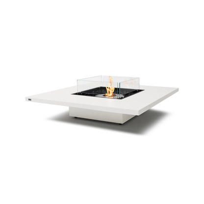 EcoSmart Fire Vertigo 50" Bone Freestanding Indoor Fire Table with Stainless Steel Burner by MAD Design Group