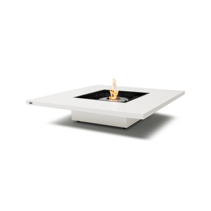 EcoSmart Fire Vertigo 50" Bone Freestanding Indoor Fire Table with Stainless Steel Burner by MAD Design Group
