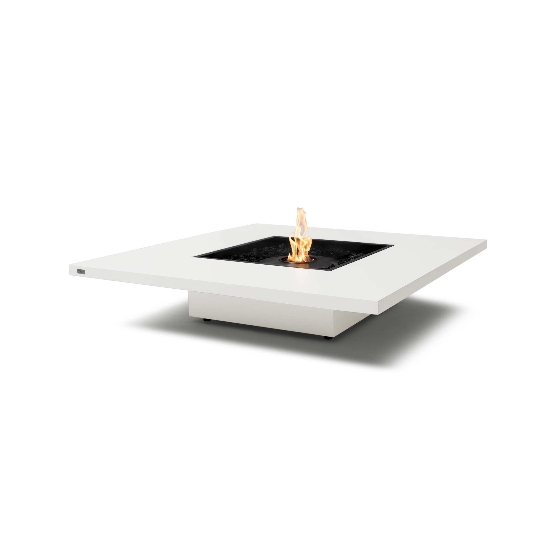 EcoSmart Fire Vertigo 50" Bone Freestanding Outdoor Fire Table with Black Burner by MAD Design Group