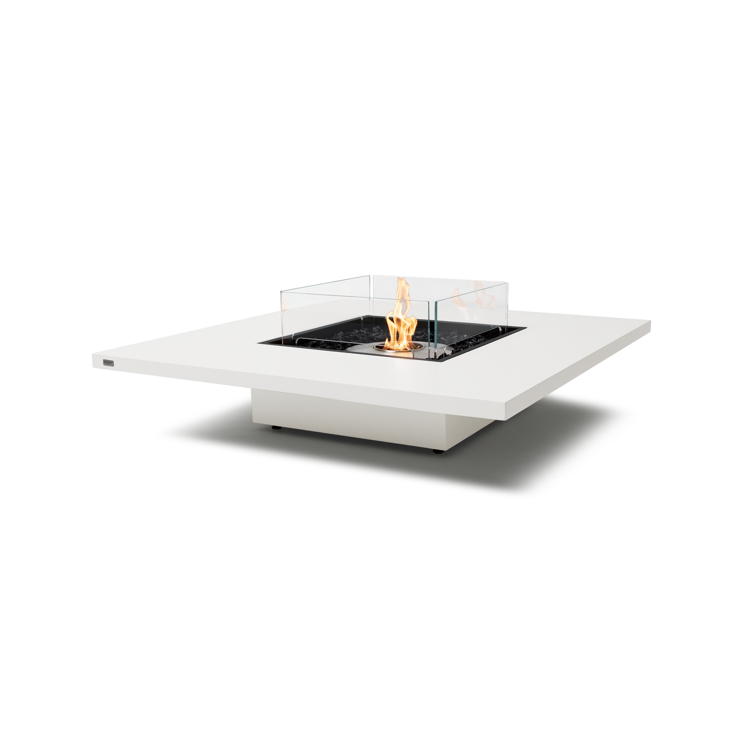 EcoSmart Fire Vertigo 50" Bone Freestanding Outdoor Fire Table with Stainless Steel Burner by MAD Design Group