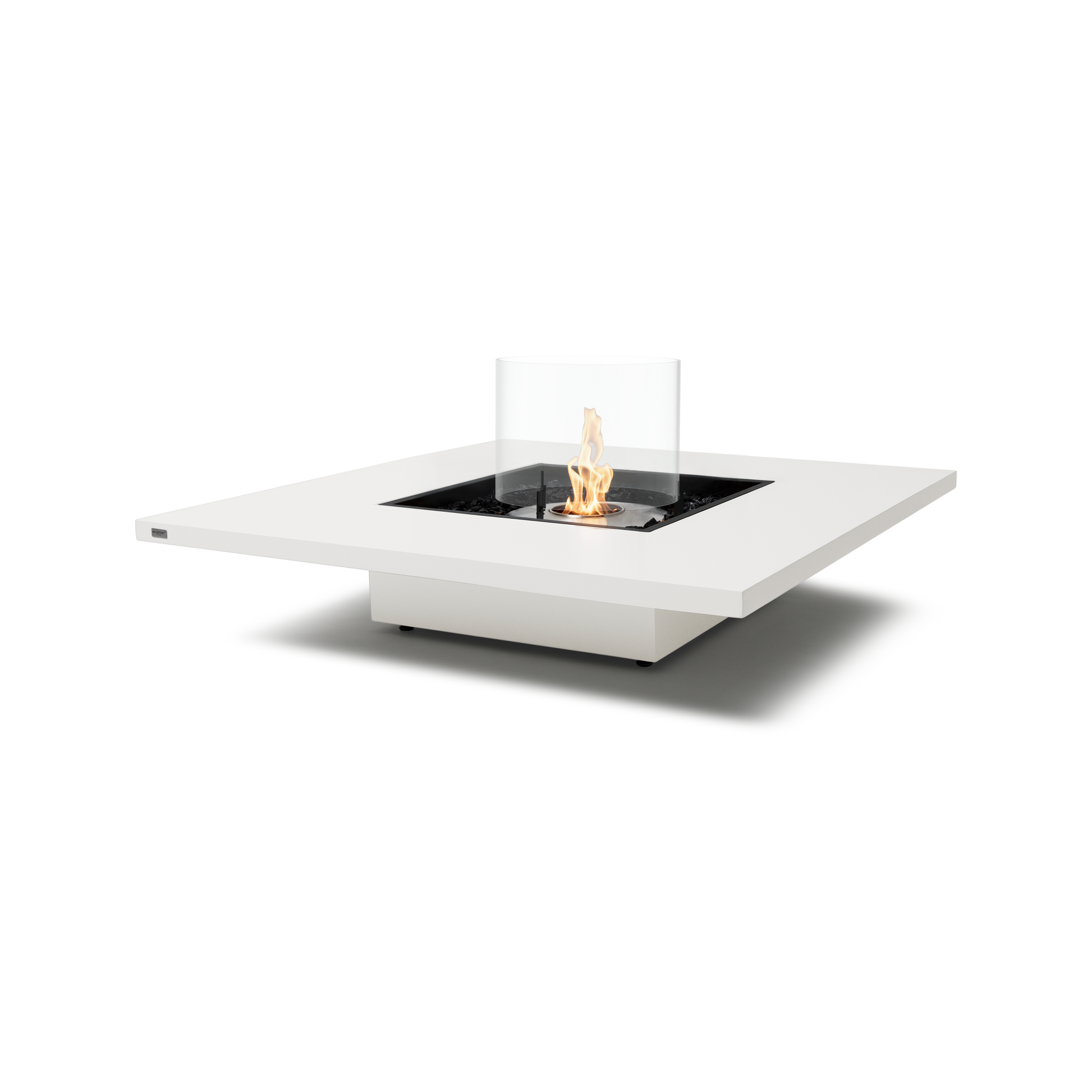 EcoSmart Fire Vertigo 50" Bone Freestanding Outdoor Fire Table with Stainless Steel Burner by MAD Design Group