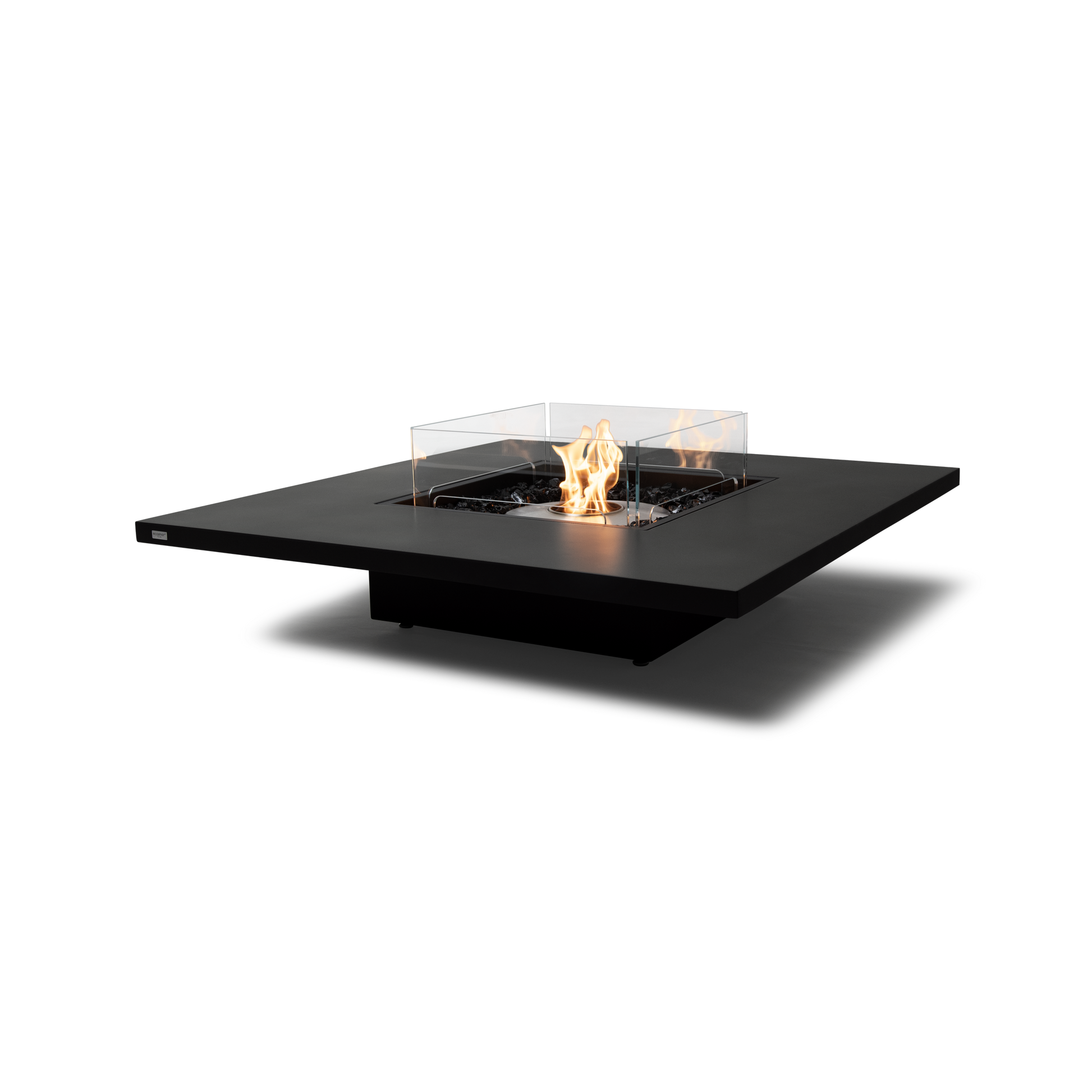 EcoSmart Fire Vertigo 50" Graphite Freestanding Indoor Fire Table with Stainless Steel Burner by MAD Design Group