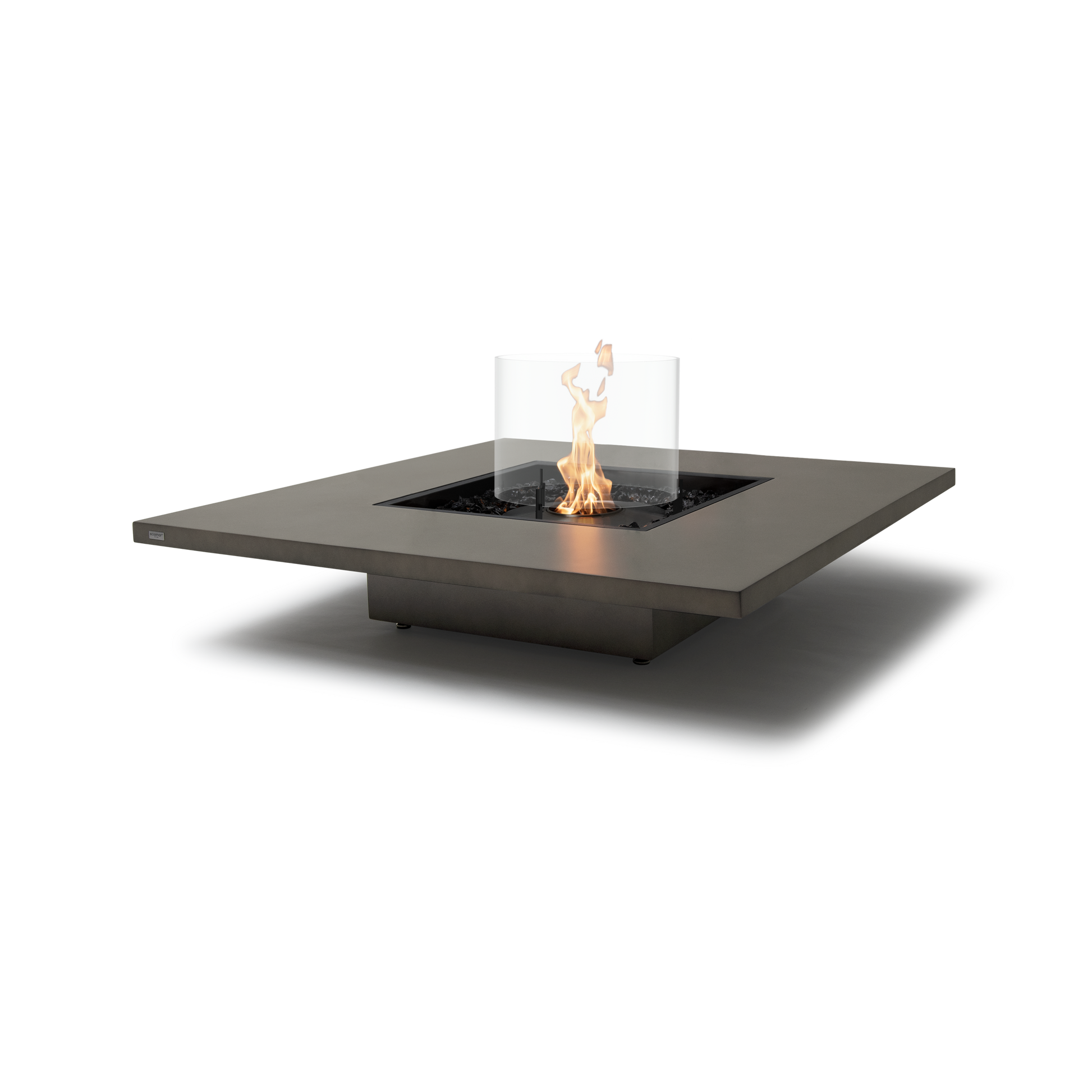 EcoSmart Fire Vertigo 50" Natural Freestanding Indoor Fire Table with Black Burner by MAD Design Group