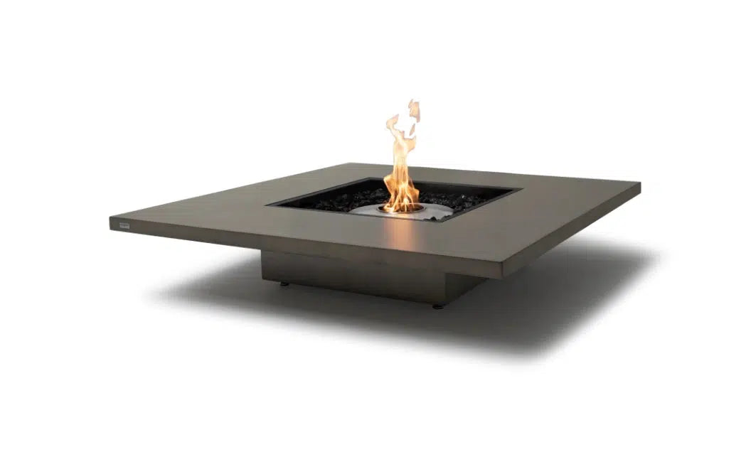 EcoSmart Fire Vertigo 50" Natural Freestanding Indoor Fire Table with Stainless Steel Burner by MAD Design Group
