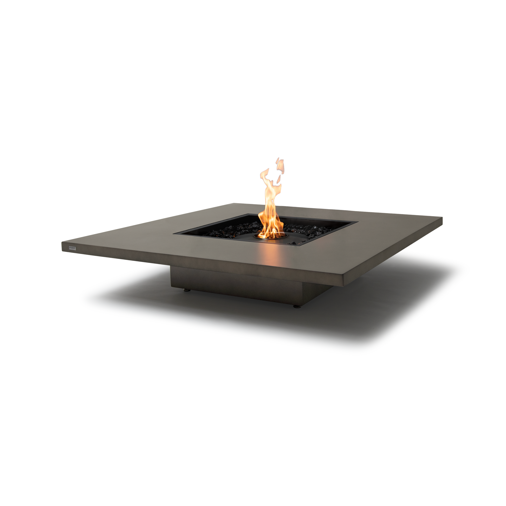 EcoSmart Fire Vertigo 50" Natural Freestanding Outdoor Fire Table with Black Burner by MAD Design Group