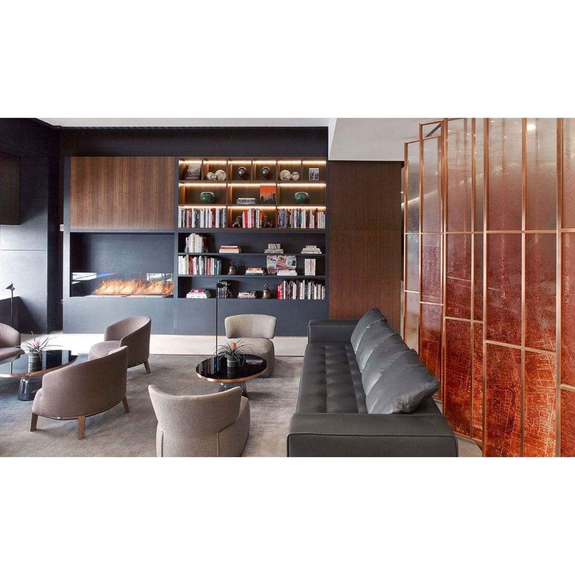 EcoSmart Fire XL500 20" Black Ethanol Fireplace Burner by Mad Design Group