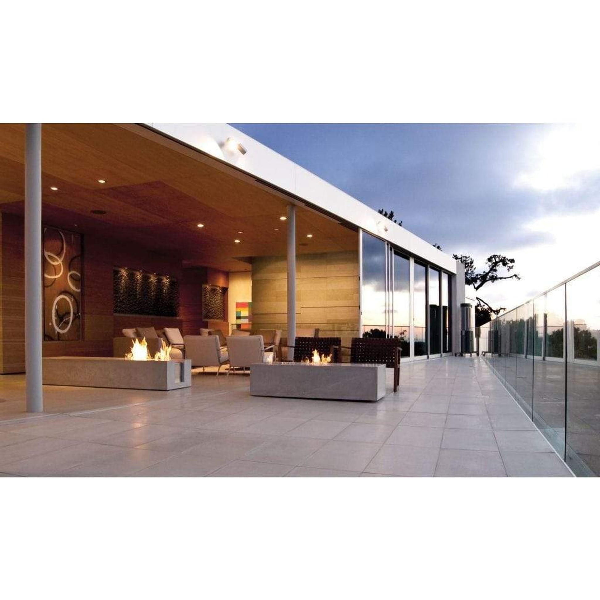 EcoSmart Fire XL700 28" Stainless Steel Ethanol Fireplace Burner by Mad Design Group