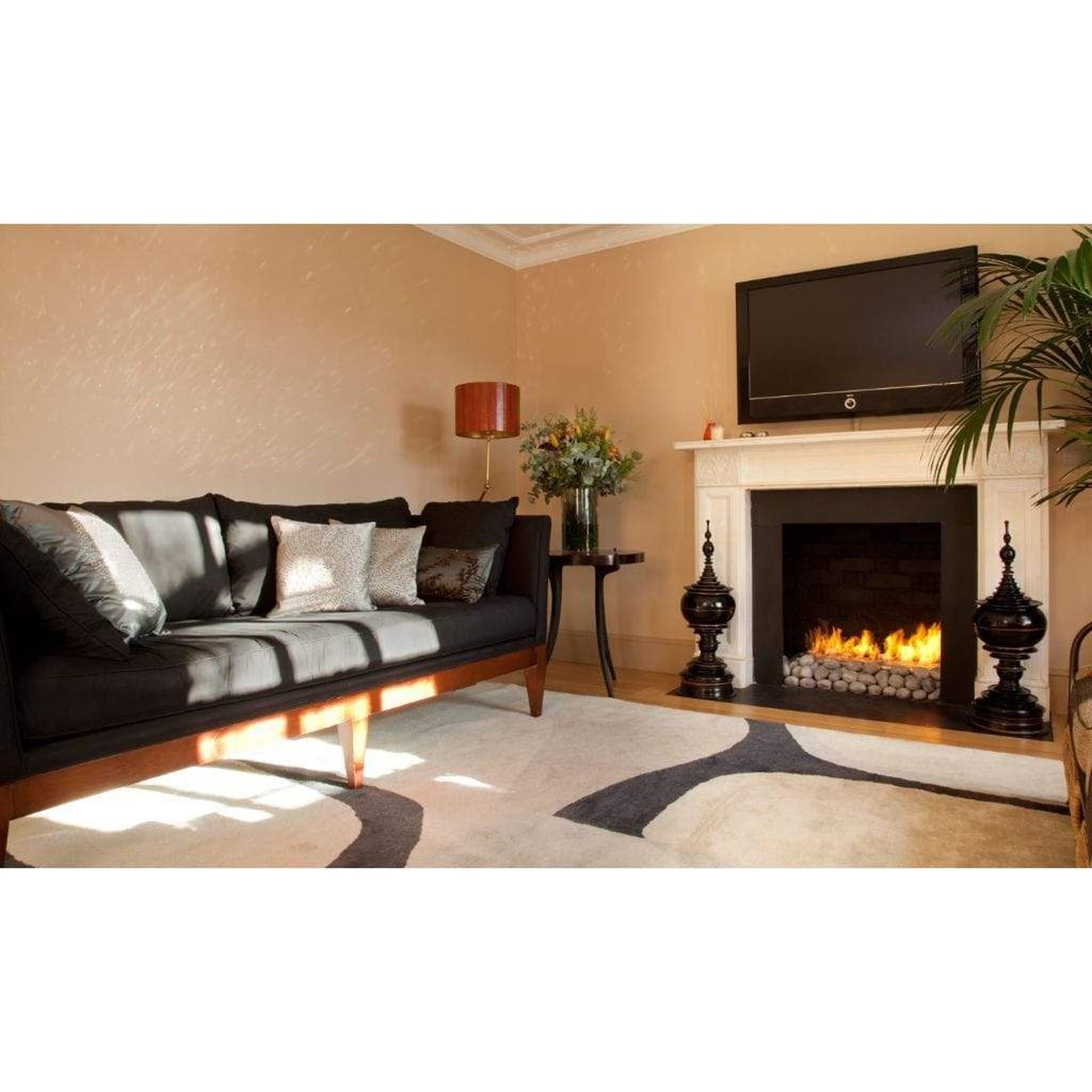EcoSmart Fire XL700 28" Black Ethanol Fireplace Burner by Mad Design Group
