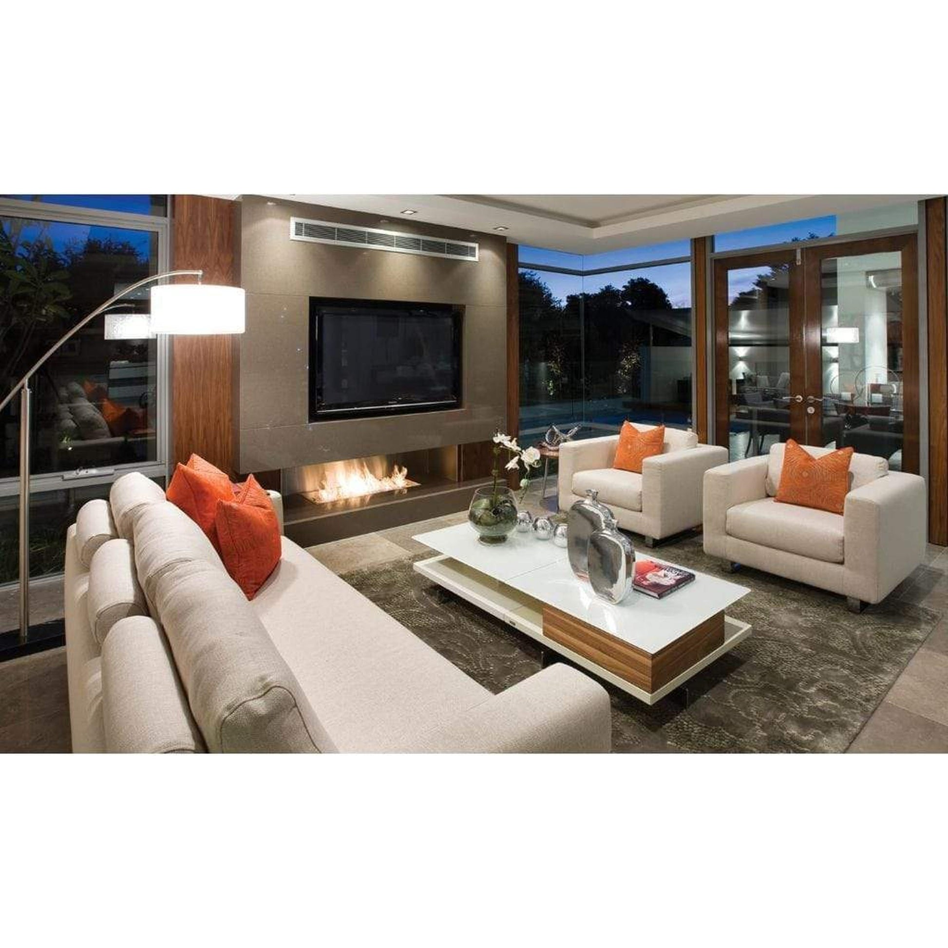 EcoSmart Fire XL900 36" Black Ethanol Fireplace Burner by Mad Design Group