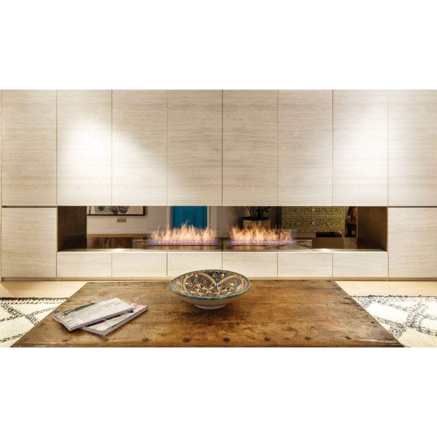 EcoSmart Fire XL900 36" Black Ethanol Fireplace Burner by Mad Design Group