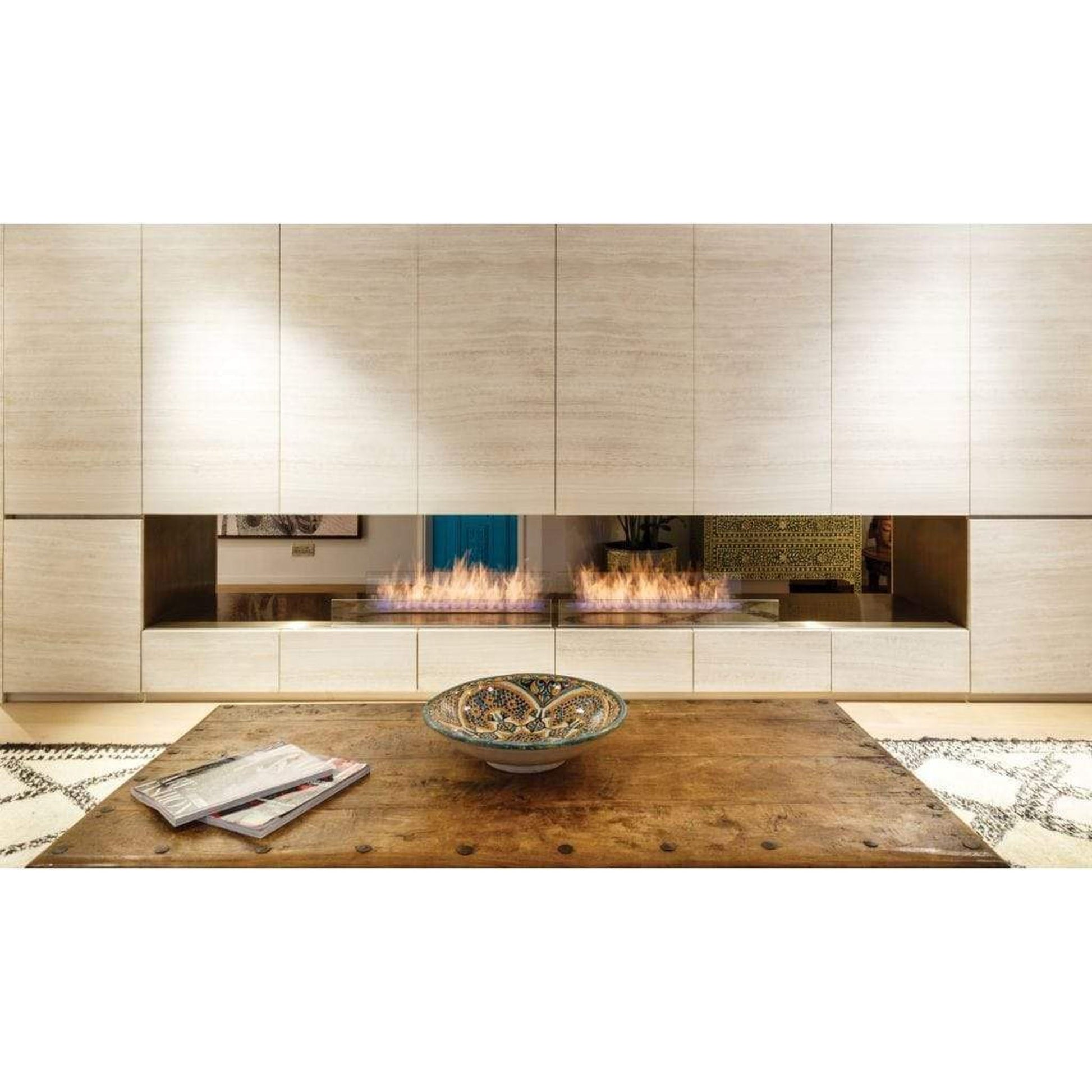 EcoSmart Fire XL900 36" Black Ethanol Fireplace Burner by Mad Design Group