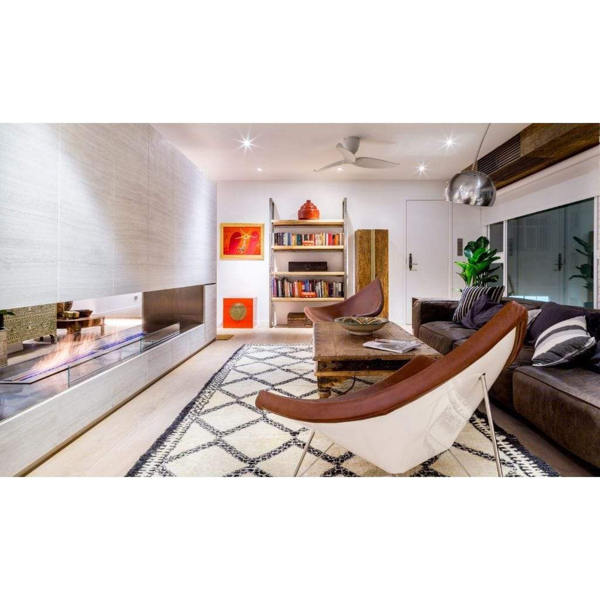EcoSmart Fire XL900 36" Black Ethanol Fireplace Burner by Mad Design Group