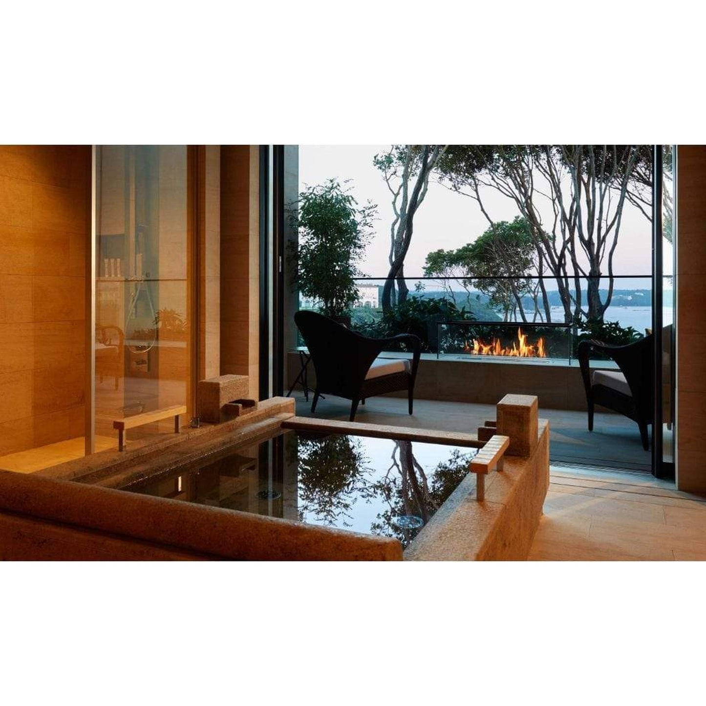 EcoSmart Fire XL900 36" Black Ethanol Fireplace Burner by Mad Design Group