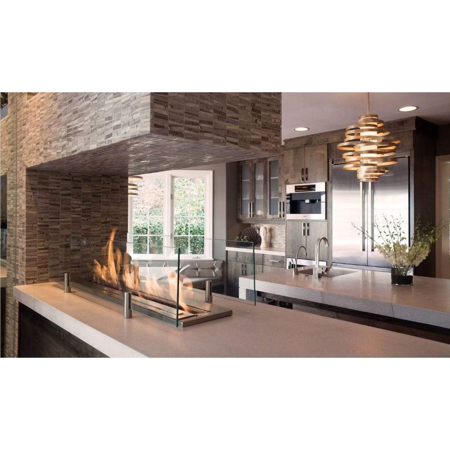 EcoSmart Fire XL900 36" Black Ethanol Fireplace Burner by Mad Design Group