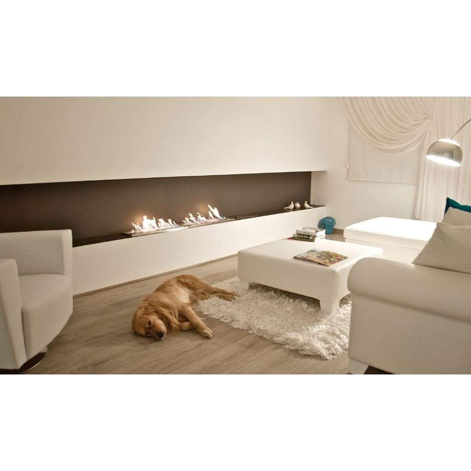 EcoSmart Fire XL900 36" Black Ethanol Fireplace Burner by Mad Design Group