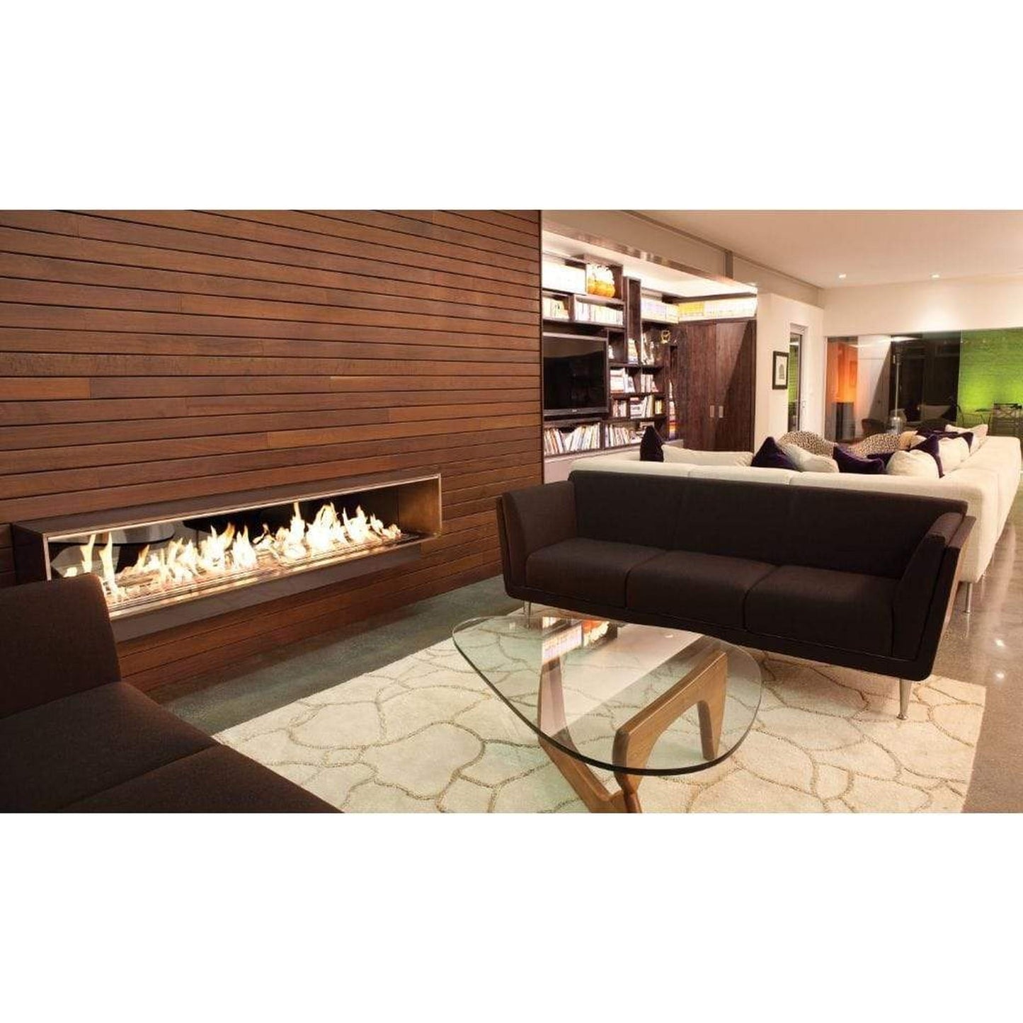 EcoSmart Fire XL900 36" Black Ethanol Fireplace Burner by Mad Design Group