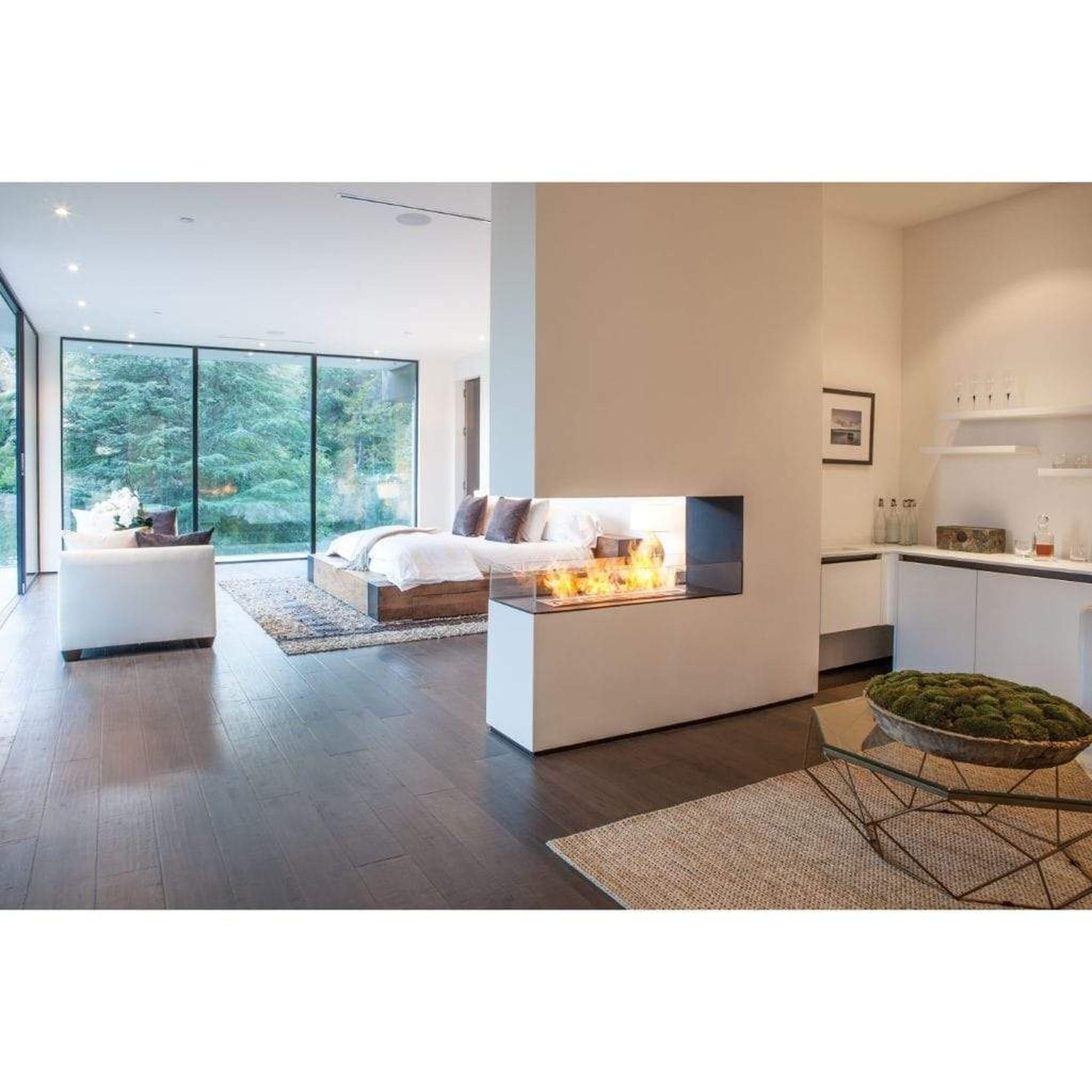EcoSmart Fire XL900 36" Black Ethanol Fireplace Burner by Mad Design Group