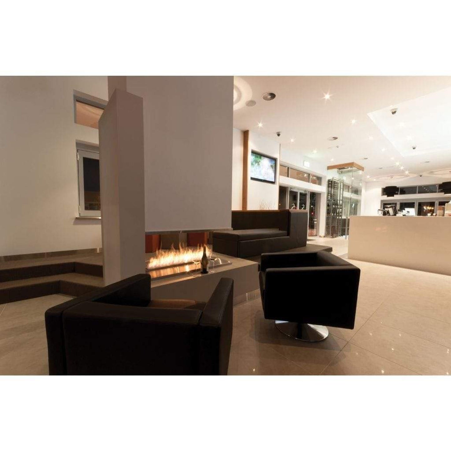 EcoSmart Fire XL900 36" Black Ethanol Fireplace Burner by Mad Design Group