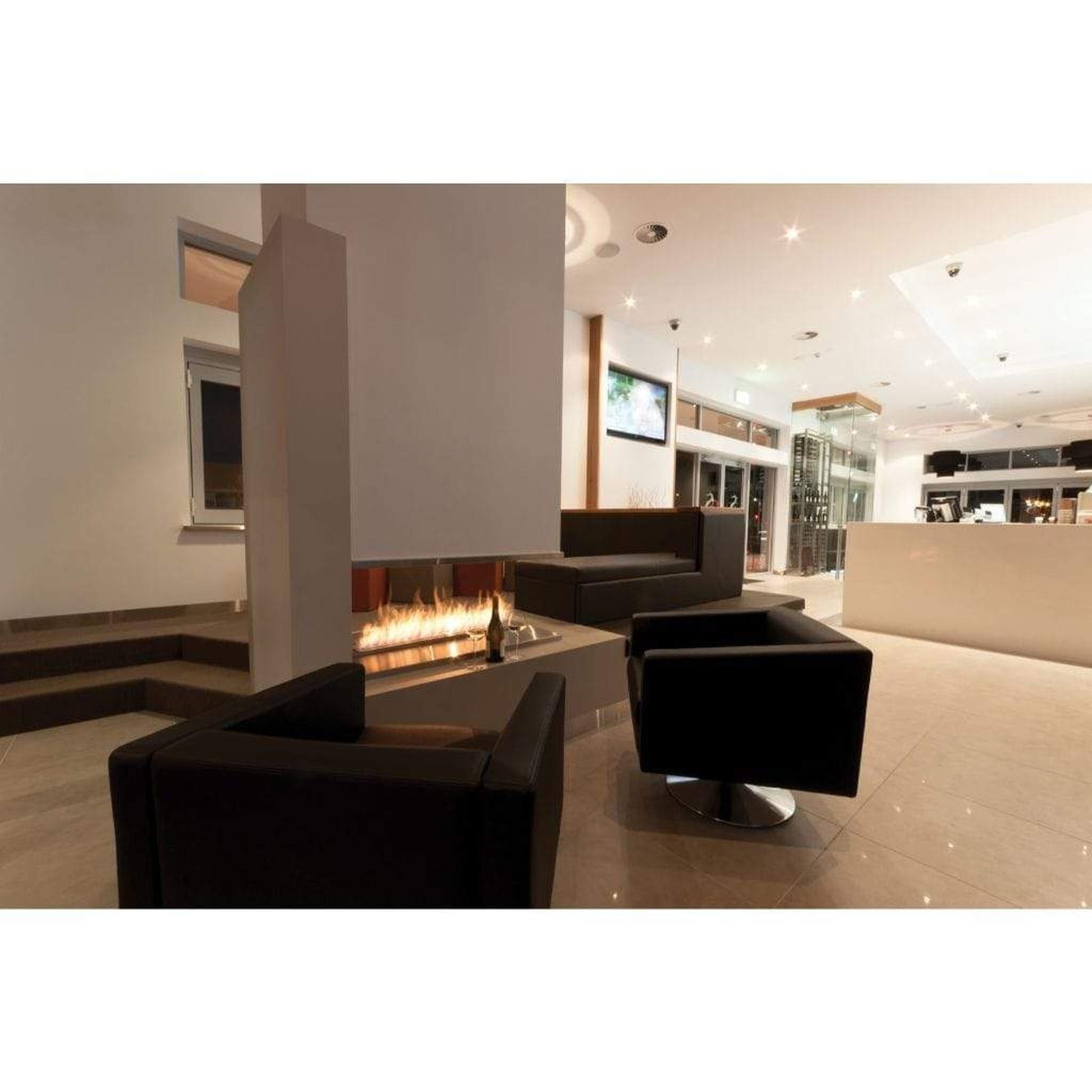 EcoSmart Fire XL900 36" Black Ethanol Fireplace Burner by Mad Design Group