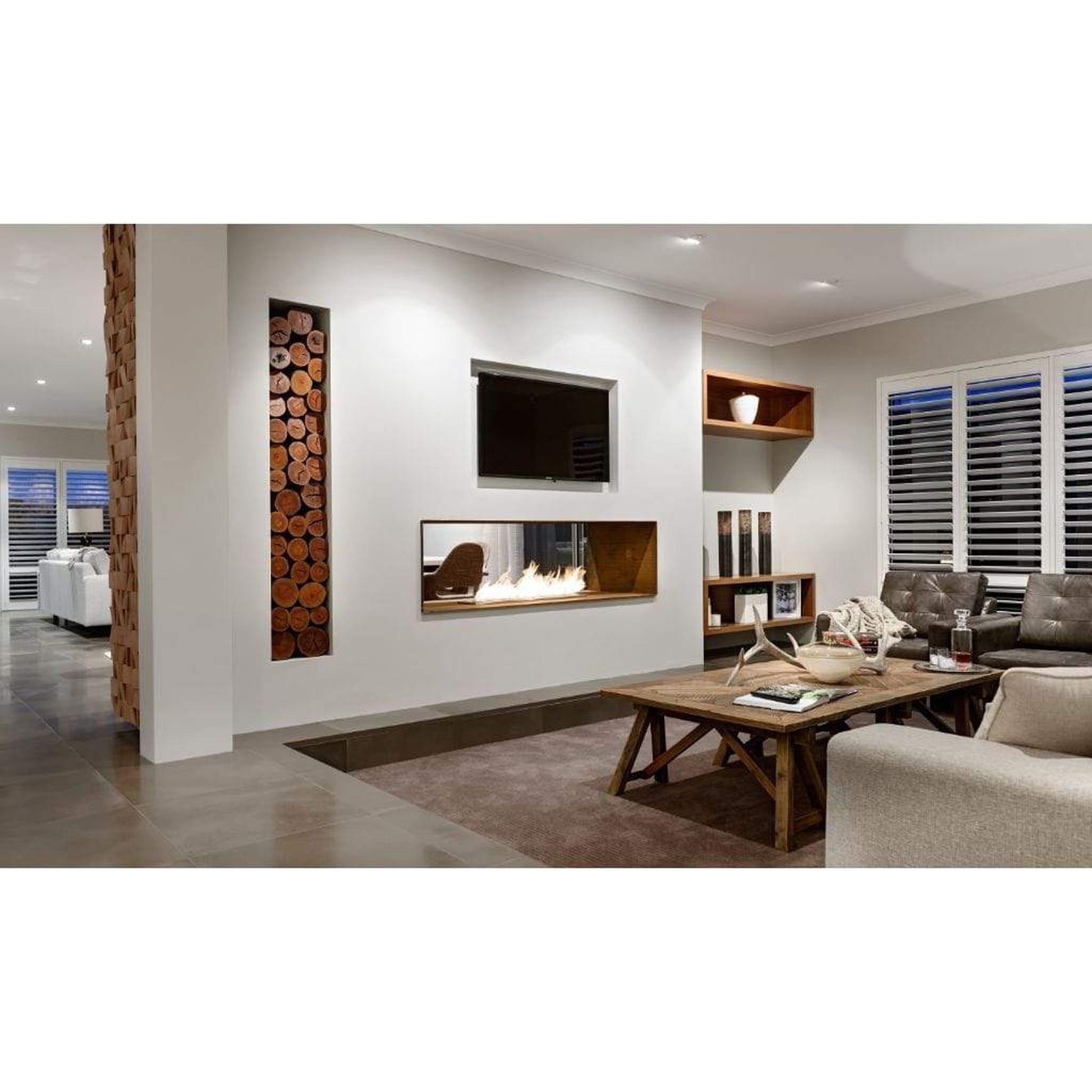 EcoSmart Fire XL900 36" Black Ethanol Fireplace Burner by Mad Design Group